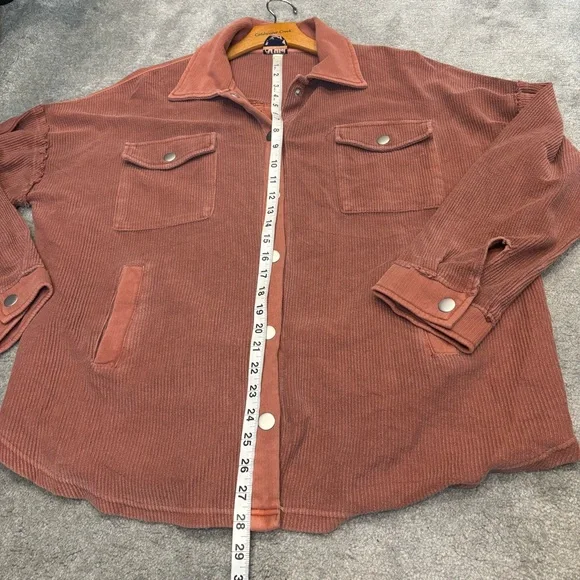 ARULA Corduroy Jacket in Dusty Rose - Picture 10 of 11